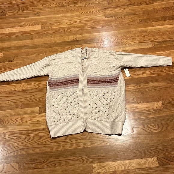 NWT Anthropologie Pilcro Jemma Cable Knit Cardigan M/L - Picture 11 of 16